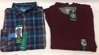 XL Men’s Sweater & Orvis Flannel Shirt