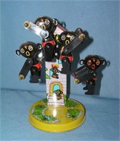 Tin wind up mechanical Golliwog Ferris Wheel