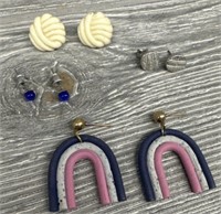 (4) Pairs Of Earrings