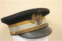 U.S. Early Military Visor Hat With Bullion Details