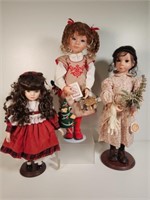 3 Porcelain Dolls: Good-Kruger  & More