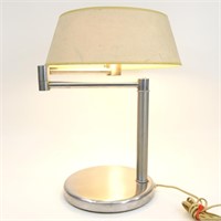 Vintage Walter Von Nessen Brass Swing Arm Lamp