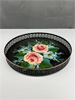 Antique hand painted tray Towle ware