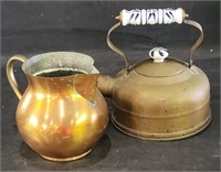 Copper Teapot & Portugal Pitcher