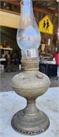 Antique metal kerosene lamp