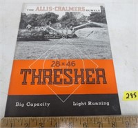 Allis Chalmers 28x46 Thresher brochure