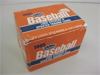 Box 1985 Fleer Baseball Cards W/Logo Stickers