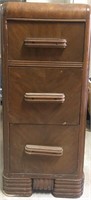 Vintage Dark Brown Wooden Storage Cabinet