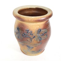 Small Decorated Stoneware Crock