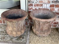 2 Medium 24" tall Outdoor Pottery Pieces