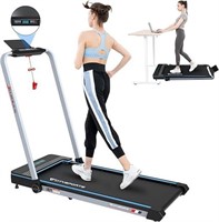 AS IS-Foldable 2-in-1 Treadmill