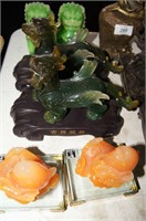 6 various resin sculptures comprising of a