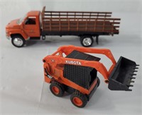 Kubota toy truck and tractor