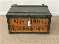 C.A. Durr Wooden Painted Shipping Crate