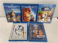 5cnt Blu-ray Kids DVDs