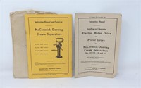 McCormick-Deering Cream Separator Manuals