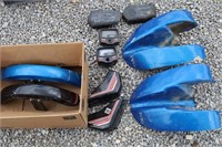 Lot of plastic parts for Trac dashes, fenders,