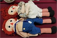 3' Tall Knickerbocker Raggedy Ann & Andy Dolls