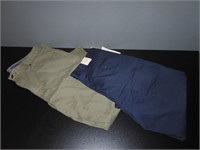 2 New Men's Pants G.H Bass & Retreat Size 36