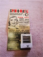 Vintage Spin-O-Matic Razor Blade Sharpener