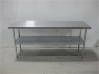34"x 24"x 6' Stainless Steel Table