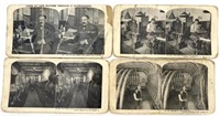 4 Stereograph Cards of Sears Roebuck Chicago