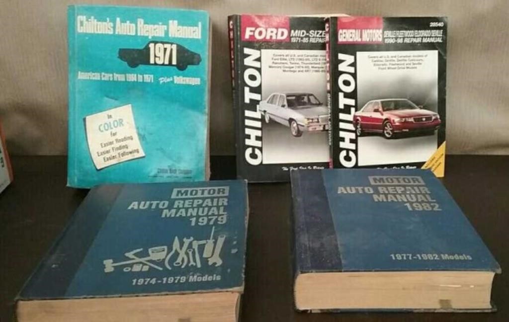 Box 5 Auto Repair Manuals 1970's-1990's