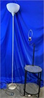 Floor Lamp And Side Table With Lamp