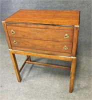 Wood Lingerie Chest with Double Drawers