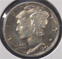 1943 Mercury dime token