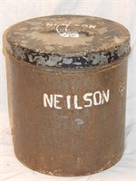 Vintage Neilson metal ice cream 2 gallon