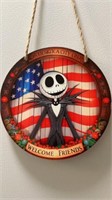 Nightmare Before Christmas wood sign, Welcome