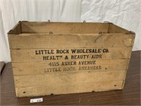 Vintage Wood Advertisement Crate