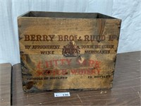Antique Berry Bros & Rudd Ltd Wod Crate
