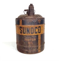 1946, (5) Gallon Sunoco, Mercury Made, Motor Oil C