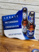 LABATT BEER METAL SIGN