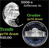 Proof 2006-s Jefferson Nickel 5c Grades GEM++ Proo