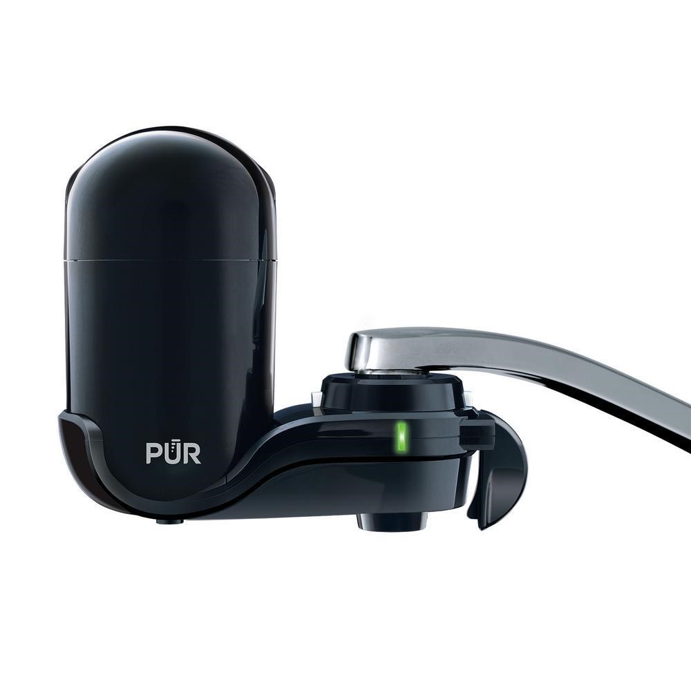 PUR PLUS Faucet Mount Filtration System, Black