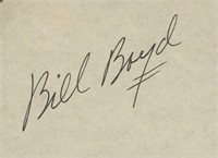 Bill Boyd signature cut