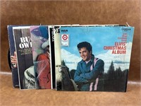 Selection of Vintage Records Including Elvis