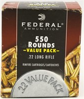 550 Rounds Of Federal .22 LR Ammunition