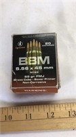 BBM 5.56 x 45 mm 55 grain 20 cartridges