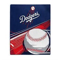 MLB Big Stick Throw Blanket, 50" x 60", LA Dodgers