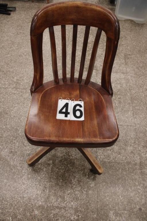 Vintage Wooden Office Chair