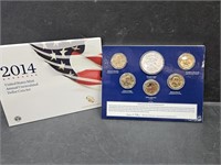 2014 US Mint Annual UNC Dollar Coin Set