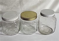 Glass  jars & lids