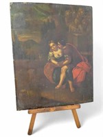 18th C. Oil Painting on Wood - Italian School