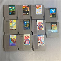 Nintendo NES Lot of 11 Games - Untested