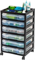 IRIS USA 6-Tier Scrapbook Rolling Storage Cart