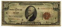Series 1929 Chicago $10 National Currency